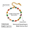 Conch 304 Stainless Steel Enamel Link Chain Bracelets for Women AZ3410-3-1