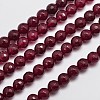 Natural Malaysia Jade Bead Strands G-A147-8mm-A09-1