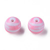 Opaque Striped Acrylic Beads MACR-S373-27B-05-2