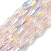 Transparent Electroplate Glass Beads X1-GLAA-K064-05A-AB02-1