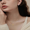 4Pcs 2 Colors Brass Micro Pave Cubic Zirconia Pendants ZIRC-LP0001-57-3