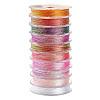 10 Rolls 3-Ply Polyester Metallic Threads MCOR-CJ0001-07A-1
