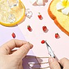 6Pcs 6 Styles Brass Enamel Pendants KK-CJ0003-69-5