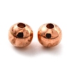 Round Rack Plating & Long-Lasting Plated Brass Beads KK-P030-04RG-NF-2
