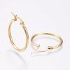 304 Stainless Steel Hoop Earrings X-EJEW-F105-10G-2