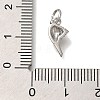 Rack Plating Brass Micro Pave Cubic Zirconia Charms KK-I720-64P-3