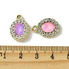 UV Plating Alloy with Mixed Color Glass Rhinestone Pendants FIND-B039-06G-3