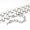 Iron Rolo Chain Necklace Making MAK-J009-06P-1