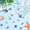 56Pcs 8 Styles Glazed Porcelain Beads PORC-SC0001-37-4