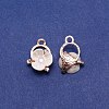 Alloy Rhinestone Charms ALRI-WH0002-70-1