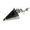 Natural Obsidian Chip & Resin Dowsing Pendulum Big Pendants G-H293-02P-01-1