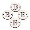 Unfinished Natural Poplar Wood Links Connectors WOOD-S045-140B-01B-1