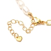 Heart Pendent Necklace for Girl Women NJEW-JN03681-7