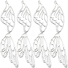 SUNNYCLUE 12Pcs 2 Style 201 Stainless Steel Pendants STAS-SC0006-46-1