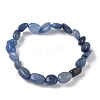 Dyed & Heated Natural Blue Aventurine Stretch Beaded Bracelets BJEW-K213-C18-2