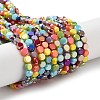 Electroplate Glass Beads LS-EGLA-P056-01B-1