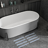 12 Bags Transparent PVC Bathtub Waterproof Bathroom Anti-slip Strips AJEW-BC0010-45-4