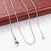 Non-Tarnish 304 Stainless Steel Snake Chain Necklaces NJEW-D285-02P-3