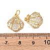 Brass Micro Pave Cubic Zirconia Charms KK-C143-32A-G-3
