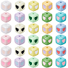 40Pcs Opaque Acrylic Enamel Beads OACR-PA0001-92-7