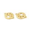 Rack Plating Brass Connector Charms KK-P269-19G-2