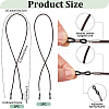 2Pcs 2 Styles Cowhide Neck Strap for Eyeglasses AJEW-CL0004-76A-2