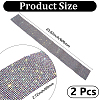 2Pcs Resin Rhinestone Glue Non-slip Car Door Stickers AJEW-GF0013-30A-2