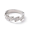 Crystal Rhinestone Oval Bar Finger Ring RJEW-D120-04P-2