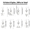 16 Pairs 8 Styles Blank Glass Dome Dangle Earrings EJEW-AB00007-2