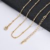 Long-Lasting Plated Brass Cable Chain Necklaces X-NJEW-K112-09G-NF-2