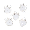 Heart Brass Sew on Prong Settings KK-C163-14A-S-1