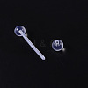 Acrylic Straight Barbell Piercing Tongue Rings for Women Men WG2E38E-01-3