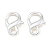 Rack Plating Brass Double Lobster Claw Clasps KK-G416-53S-01-1
