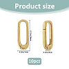 10Pcs Brass Spring Gate Rings KK-FH0008-17C-2