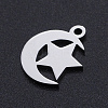 Non-Tarnish 201 Stainless Steel Laser Cut Charms STAS-S105-T913-1-2