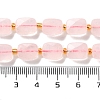 Natural Rose Quartz Beads Strands G-H061-A05-01-5