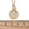 Brass Twelve Constellations Tarot Pendant Necklaces NJEW-Q006-01H-G-3