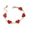 Valentine's Day Zinc Alloy Acrylic Link Bracelets FS-WG7C947-03-2