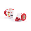2Pcs Handmade Porcelain Mug Cup Decoration PORC-TA0001-55E-3