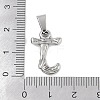 Non-Tarnish 304 Stainless Steel Pendants STAS-F235-01P-J-3