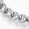 304 Stainless Steel Box Chain Bracelets BJEW-F292-08P-2