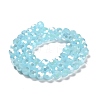 Imitation Jade Glass Beads Stands EGLA-A035-J8mm-B09-3
