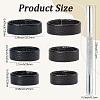 6Pcs 6 Styles Cowhide Leather Loop Keepers FIND-CL0001-61-2