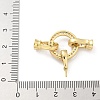 Brass Micro Pave Clear Cubic Zirconia Fold Over Clasps KK-Z083-07G-3