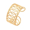 Europe and America Style 304 Stainless Steel Cuff Bangles for Women BJEW-D306-03G-2