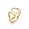 304 Stainless Steel Cubic Zirconia Finger Rings for Women RJEW-F189-05G-2