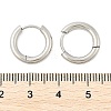 Tarnish Resistant 201 Stainless Steel Huggie Hoop Earrings MAK-R021-15mm-4