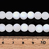 Frosted Imitation Jade Glass Beads Strands LS-GLAA-T032-J8mm-MBB01-4