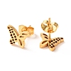 Ion Plating(IP) 304 Stainless Steel Stud Earrings EJEW-C001-13G-2