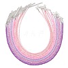 3MM Gradient Color Glass Seed Beaded Choker Necklaces for Women NJEW-JN05877-2